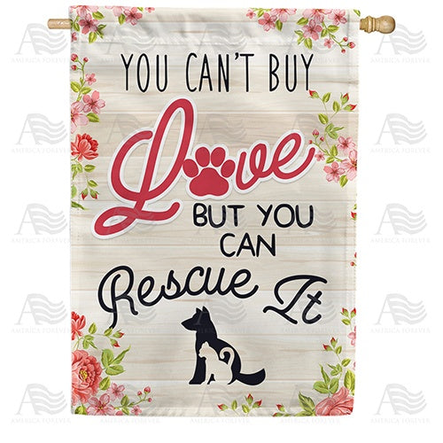 Rescue A Pet Double Sided House Flag