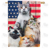 All American Kitties Double Sided House Flag