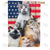 All American Kitties Double Sided House Flag