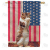 Cat Praying Double Sided House Flag