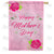 Pink Mother's Day Greeting Double Sided House Flag