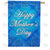 Mother's Day Blue Lattice Double Sided House Flag