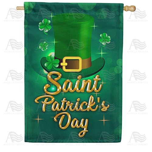 Saint Patrick's Day Double Sided House Flag
