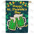Green Beer Toast! Double Sided House Flag