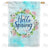 Spring Wreath Double Sided House Flag