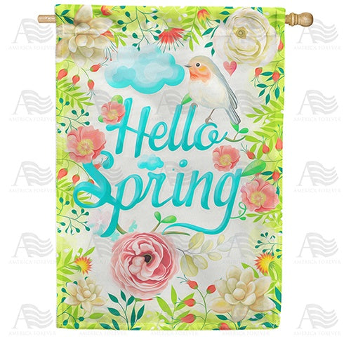 Singing Spring's Praises Double Sided House Flag