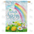 April Showers Bring May Flowers Double Sided House Flag