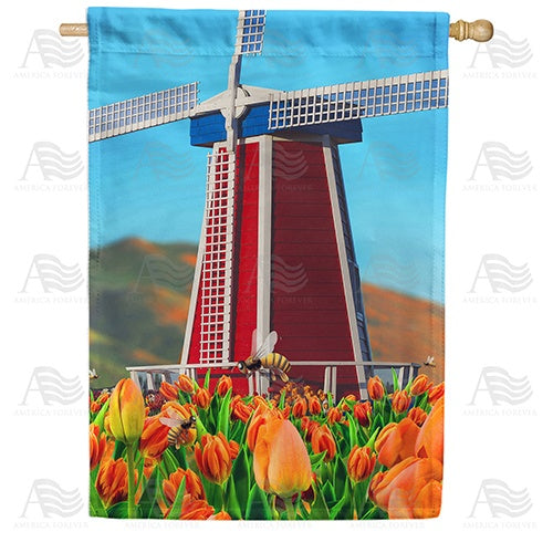 Spring Breeze Double Sided House Flag