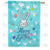 Hearts And Eggs Double Sided House Flag