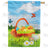 Easter Eggs Basket Double Sided House Flag