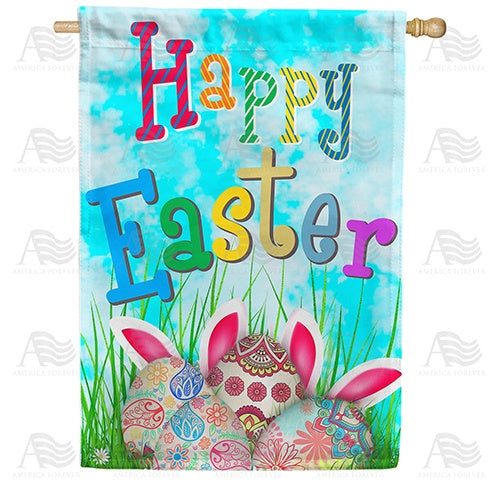 Paisley Eggs Double Sided House Flag