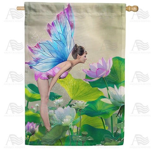 Spreading Fairy Dust Double Sided House Flag