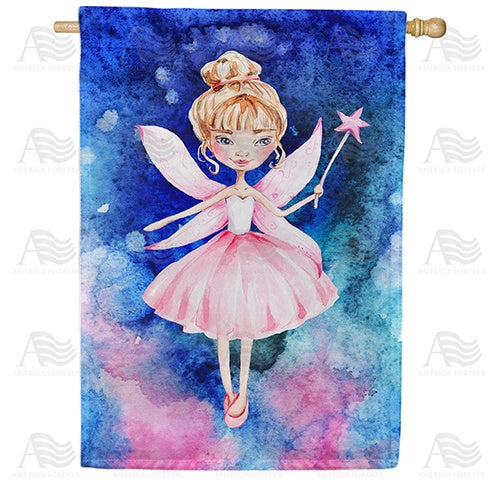 Pinky, The Fairy Double Sided House Flag