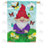 Springtime Gnome Double Sided House Flag