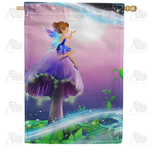 Blowing Fairy Dust Double Sided House Flag