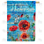 Blue Barn Blooms Double Sided House Flag