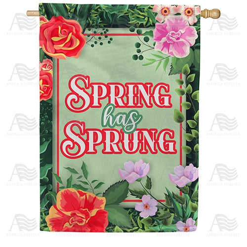 Spring Arrival Double Sided House Flag