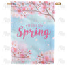 Spring Cherry Blossoms Double Sided House Flag