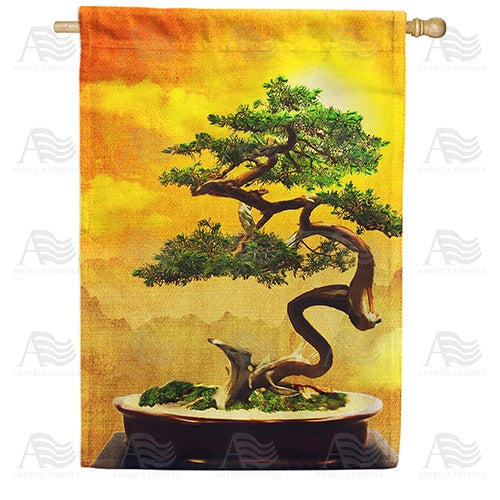 Bonsai Planter Double Sided House Flag