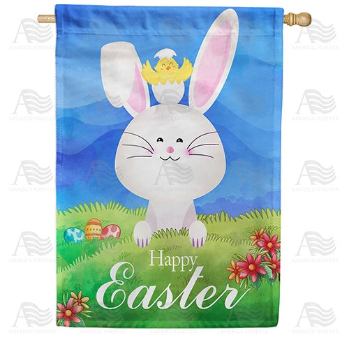 Egg-cited For Easter! Double Sided House Flag