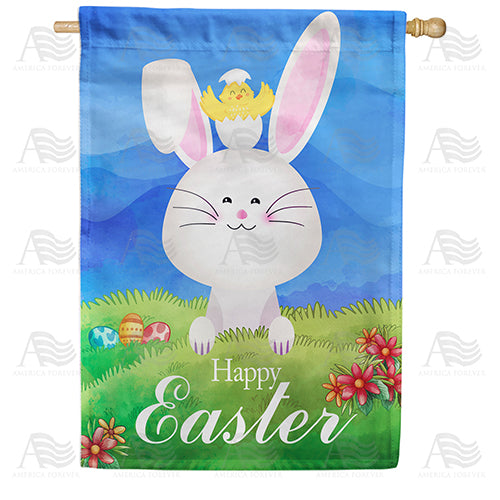 Egg-cited For Easter! Double Sided House Flag