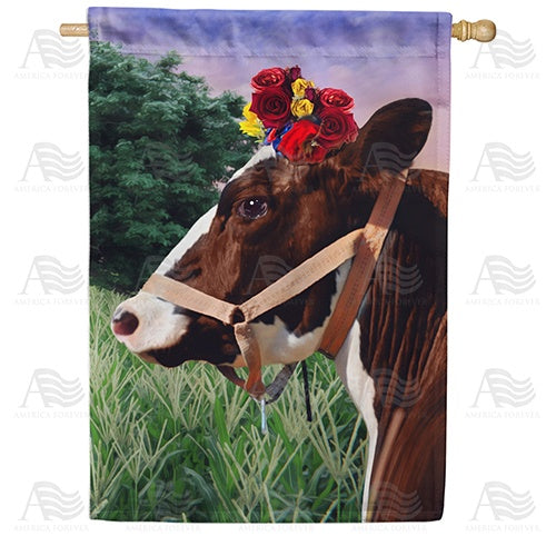 Rosie The Cow Double Sided House Flag