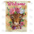 Brown Cow Welcome Double Sided House Flag
