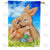 Easter Bunny Hug Double Sided House Flag