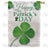 St. Patrick's Day Clover Double Sided House Flag