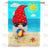 Beach Gnome Double Sided House Flag