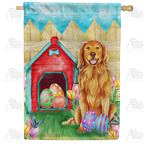 Easter Egg Fetcher Double Sided House Flag