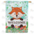Foxy Welcome Double Sided House Flag