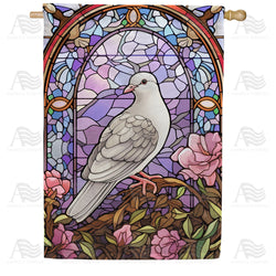Peaceful Dove Double Sided House Flag