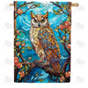Impressive Owl Double Sided House Flag