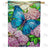 Butterfly And Lilac Double Sided House Flag