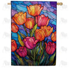 Glorious Tulips Double Sided House Flag