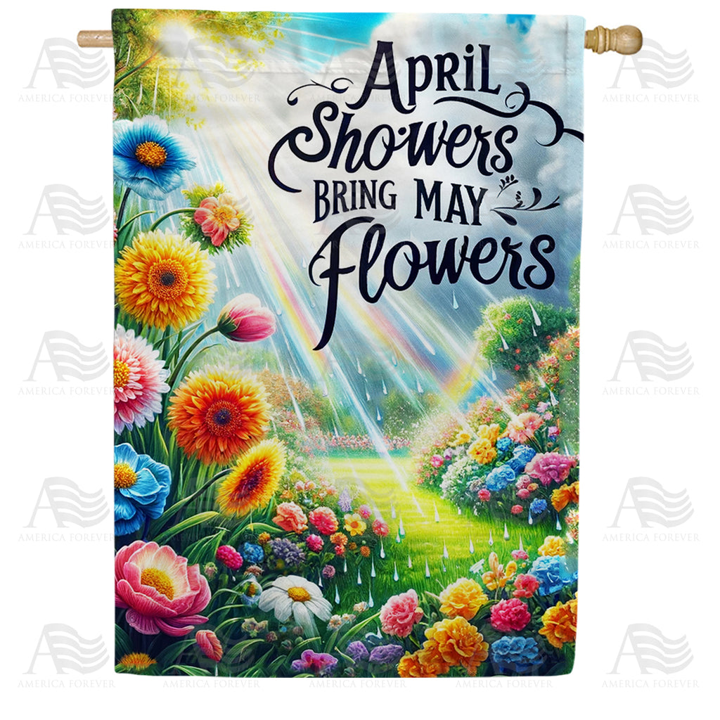 April Showers Results Double Sided House Flag