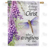 All Things Through Christ Double Sided House Flag