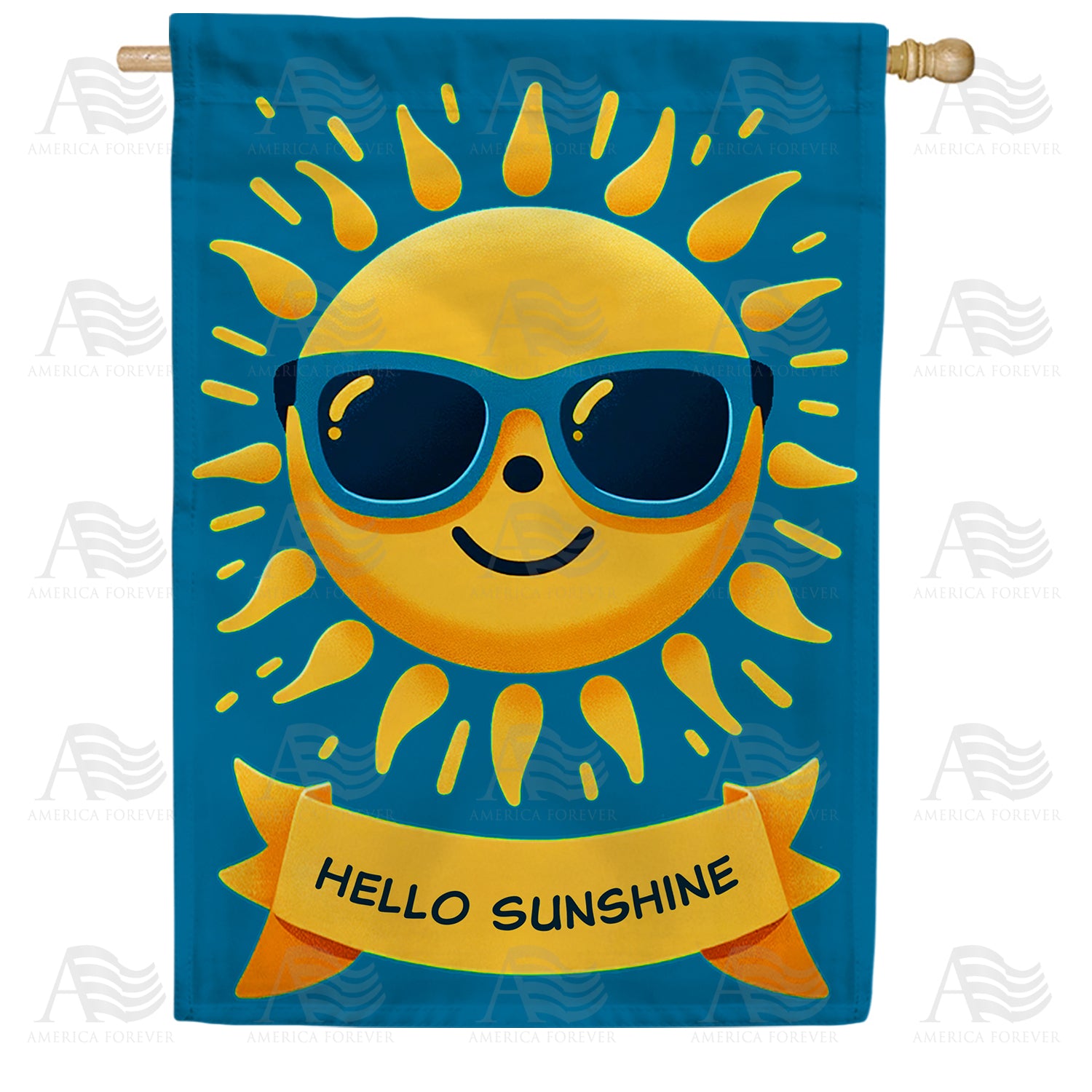 Sunny Smiles Double Sided House Flag