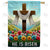 Sunrise Resurrection Cross Double Sided House Flag