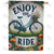 America Forever Enjoy the Ride Bicycle Double Sided House Flag