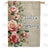 Vintage Roses Hello Spring Double Sided House Flag