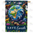 Cosmic Earth Day Celebration Double Sided House Flag