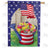 AmeriCAN Flowers Double Sided House Flag