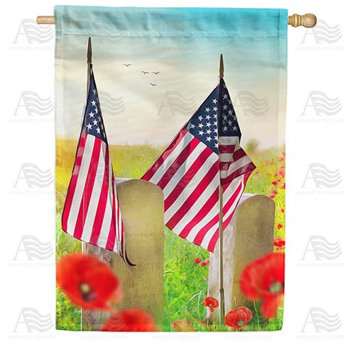 Honor the Heroes Double Sided House Flag