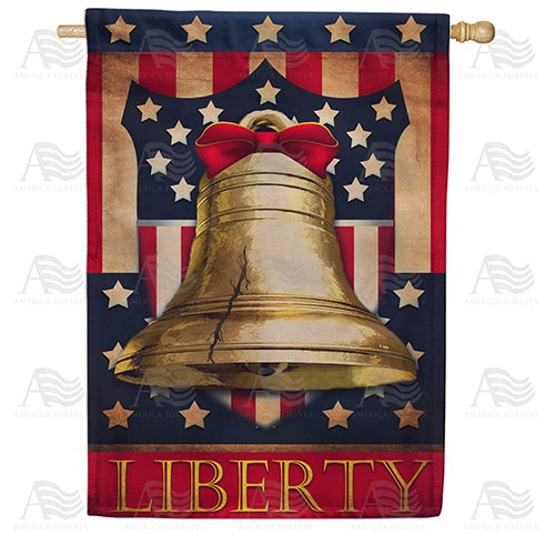 Liberty Bell Double Sided House Flag