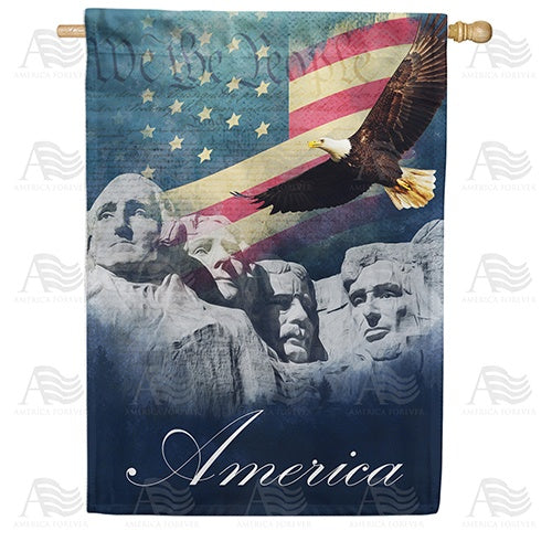 We the People Double Sided House Flag