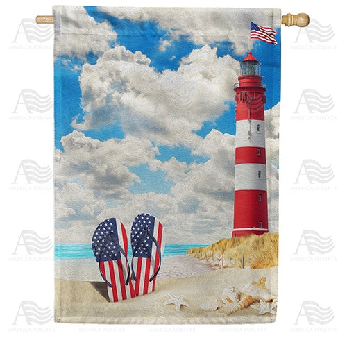 American Summer Double Sided House Flag
