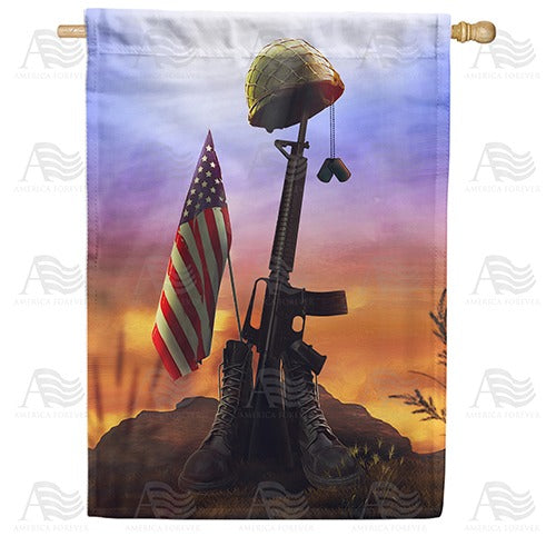 Lest We Forget Double Sided House Flag
