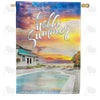 Summer Retreat Double Sided House Flag